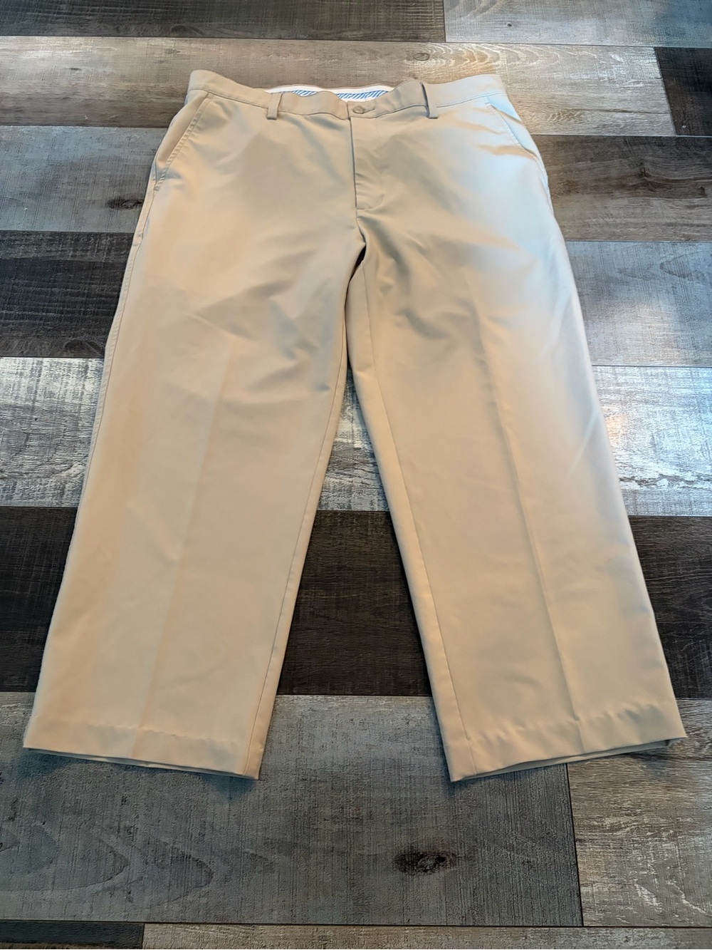 FootJoy Men’s Golf Pants Khaki Stretch Performance W36 L34 Hemmed 25 Inseam